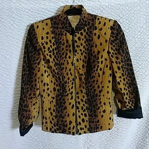 Cheetah print sport jacket